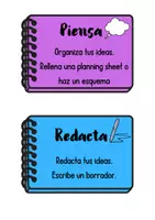 Vista previa - Refuerzo / NEE / Materiales de apoyo - Pasos del proceso de escritura. Posters y revisión. - página 2