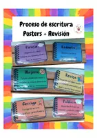 Vista previa - Refuerzo / NEE / Materiales de apoyo - Pasos del proceso de escritura. Posters y revisión. - Portada
