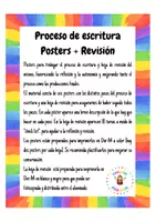 Vista previa - Refuerzo / NEE / Materiales de apoyo - Pasos del proceso de escritura. Posters y revisión. - página 1