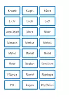 Vorschau - Anderer Materialtyp - Die Erde – Wörter mit individueller Auftragskarte - Seite 3