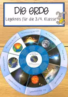 Vorschau - Anderer Materialtyp - Die Erde – Legekreis für die 3.+4. Klasse - Deckblatt