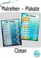 Vorschau - Merkblätter - Malreihen-Plakate Ozean - Deckblatt