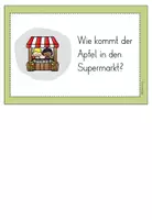 Vorschau - Arbeitsblätter - Wie kommt der Apfel in den Supermarkt? - Differenzierte Arbeitsblätter - Seite 2