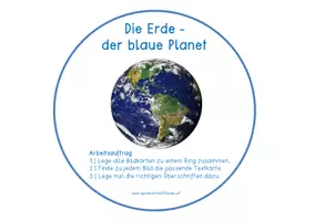 Vorschau - Anderer Materialtyp - Die Erde – Legekreis für die 3.+4. Klasse - Seite 1