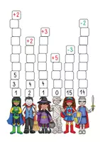 Vorschau - Anderer Materialtyp - Fasching – Zahlenreihen (dreifachdifferenziert) - Seite 3
