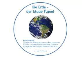 Vorschau - Anderer Materialtyp - Die Erde – Legekreis für die 2. Klasse - Seite 1