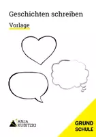Vorschau - Arbeitsblätter - Deutsch - Geschichten schreiben - Vorlage - Deckblatt
