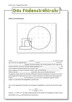 Vorschau - Arbeitsblätter - Fadenstrahlrohr - Deckblatt
