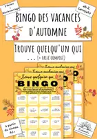 Vorschau - Arbeitsblätter - Trouve quelqu'un qui - Bingo des vacances d'automne - Herbst (Französisch) - Deckblatt