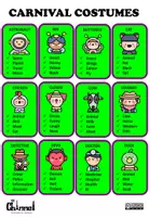 Vista previa - Juegos / Gamificación - CARNIVAL COSTUMES - Don't say the words! Game - Colour - página 1