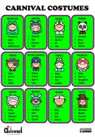 Vista previa - Juegos / Gamificación - CARNIVAL COSTUMES - Don't say the words! Game - Colour - página 3