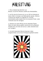 Vorschau - Arbeitsblätter - Op-Art Blumen - Kunstprojekt im Frühling & Sommer - Seite 1