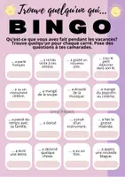 Vorschau - Arbeitsblätter - Trouve quelqu'un qui - Bingo après les vacances - Ferien - rentrée (Französisch) - Seite 2
