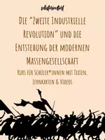 Vorschau - Stundenentwürfe - Unterrichtsreihe: Die “Zweite Industrielle Revolution” und die Entstehung der modernen Massengesellschaft - Stundenentwürfe / Stationenlernen / Arbeitsblätter - Seite 1