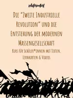 Vorschau - Stundenentwürfe - Stationenlernen: Die „Zweite Industrielle Revolution“ und die Entstehung der modernen Massengesellschaft - Arbeitsheft für Schüler*innen in der Oberstufe - Deckblatt