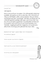 Vorschau - Arbeitsblätter - Sommerferien - Schreibschrifttraining - Klasse 3-7 - Seite 1