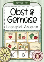 Vorschau - Unterrichtsreihen - OBST & GEMÜSE - Lesespiel Anlaute "Früchte" - Deckblatt
