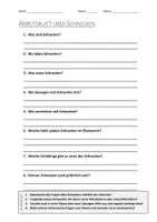 Vorschau - Arbeitsblätter - AB mit Fragen zum Thema "Schnecken" + Lösungsblatt + Mindmap + Infografik - Deckblatt