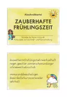 Vorschau - Aufgabenkarten - Abschreibkartei Frühling - Seite 1