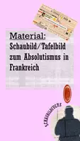 Vorschau - Präsentationen/Tafelbilder - Absolutismus in Frankreich im Schaubild - Deckblatt