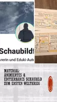 Vorschau - Präsentationen/Tafelbilder - Der Erste Weltkrieg Allgemein im animierten PowerPoint-Schaubild - Deckblatt