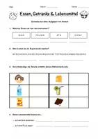 Vorschau - Arbeitsblätter - DaZ: Lebensmittel / Essen - Rätsel Nr. 1 - Deckblatt