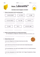 Vorschau - Arbeitsblätter - DaZ: Lebensmittel / Essen - Rätsel Nr. 2 (normal + differenziert) - Seite 3