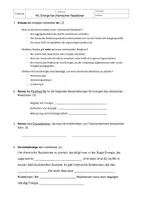 Vorschau - Test - Kurzkontrolle Energien bei chemischen Reaktionen Chemie 7. Klasse - Deckblatt