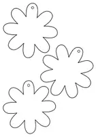 Vorschau - Mal- und Bastelvorlagen - Frühlings Girlande - Kooperatives Ausmalen & Basteln - Vögel & Blumen - Seite 2