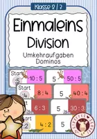 Vorschau - Unterrichtsreihen - EINMALEINS - Dominos geteilt (Umkehraufgaben) - Deckblatt
