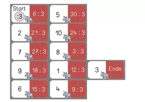 Vorschau - Unterrichtsreihen - EINMALEINS - Dominos geteilt (Umkehraufgaben) - Seite 3