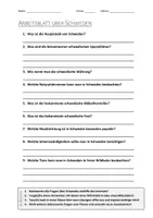 Vorschau - Arbeitsblätter - AB mit Fragen zum Thema "Schweden" + Lösungsblatt + Infografik - Deckblatt