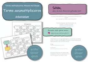 Vorschau - Spiele - Terme: Klammern ausmultiplizieren – Arbeitsblatt „Irrgarten“ - Seite 2