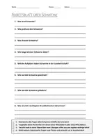 Vorschau - Arbeitsblätter - Lernposter + AB mit Fragen zum Thema "Schweine" + Lösungsblatt + Infografik - Seite 1