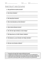 Vorschau - Arbeitsblätter - AB mit Fragen zum Thema "Schwäne" + Lösungsblatt - Deckblatt