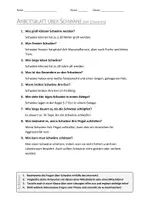 Vorschau - Arbeitsblätter - AB mit Fragen zum Thema "Schwäne" + Lösungsblatt - Seite 1