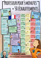 Vorschau - Spiele - Professeur Pour 5 Minutes + 50 Échauffements für den Französischunterricht SPARPAKET - Deckblatt