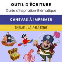 Aperçu - Fiches - Carte Thématique Piraterie Écrire Récit - Page de couverture