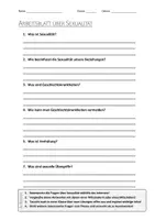 Vorschau - Arbeitsblätter - AB mit Fragen zum Thema "Sexualität" + Lösungsblatt + Infografik - Deckblatt