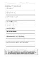 Vorschau - Arbeitsblätter - AB mit Fragen zum Thema "Silber" + Lösungsblatt + Mindmap + Infografik - Deckblatt