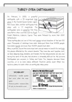 Vista previa - Hojas de trabajo - Turkey-Syria Earthquakes: Reading Comprehension (Inglés) - página 2