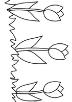 Vorschau - Stundenentwürfe - Tulpenwiese Weitermalbild, Kunst Grundschule - Seite 1