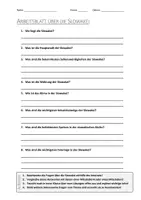 Vorschau - Arbeitsblätter - AB mit Fragen zum Thema "Slowakei" + Lösungsblatt + Infografik - Deckblatt