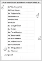 Vorschau - Arbeitsblätter - Wasser | Lesespaziergang - Seite 1