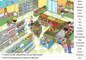 Vorschau - Arbeitsblätter - Ernährung | Wimmelbild | Gesunde Ernährung - Seite 2