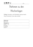 Vorschau - Stundenentwürfe - Werkstatt zum Thema Zeit inkl. Lösungsheft und Lernzielkontrolle (editierbar) - Seite 2