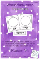 Vorschau - Bildkarten - Tafelmaterial Wasserfarbkasten - Deckblatt
