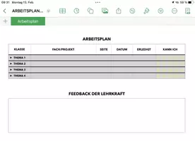 Vorschau - Stundenentwürfe - Digitaler ARBEITSPLAN mit SuS-Selbsteinschätzung und automatischer Auswertung für das iPad. - Seite 3