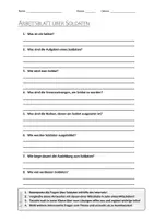 Vorschau - Arbeitsblätter - Lernplakate + AB mit Fragen zum Thema "Soldaten" + Lösungsblatt + Infografik - Seite 1