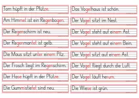 Vorschau - Unterrichtsreihen - Sätze lesen & Bilder zuordnen – Deutsch Klasse 1 Frühling - Seite 2